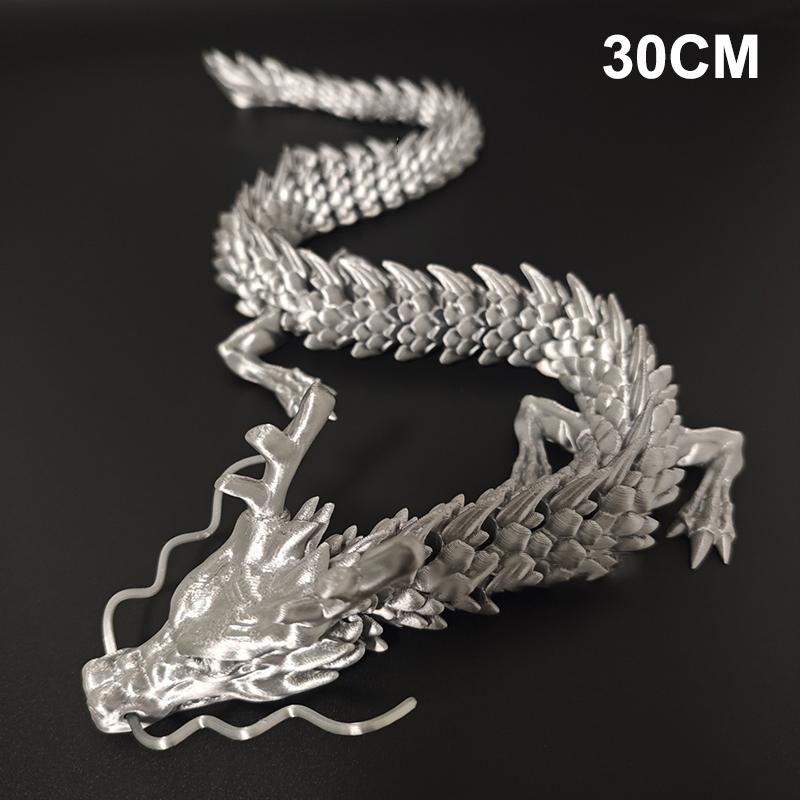 30 см 3D-печатный дракон-самоцвет Хрустальный Игрушка Вращающийся Сочлененный Дракон Подарок Для Детей С СДВГ Идеально Для Дней Рождения Подарок