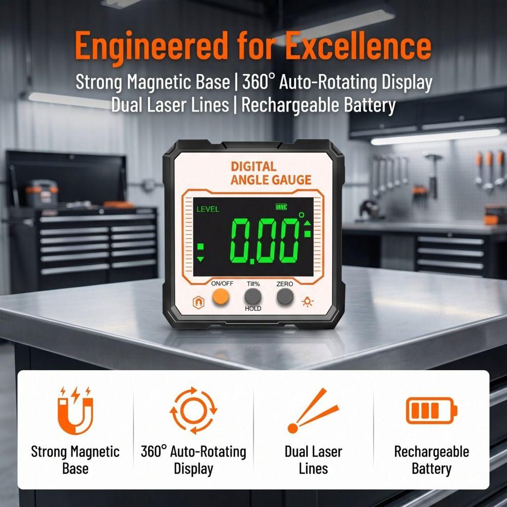 Digital Angle Finder Digital Electronic Level Digital Inclinometer Woodworking