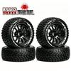 RS Red Spider Remote Control Racing Car with 0D-70mm Traction Tires and 12-Spoke Metal Wheels (Black, Model RS603)