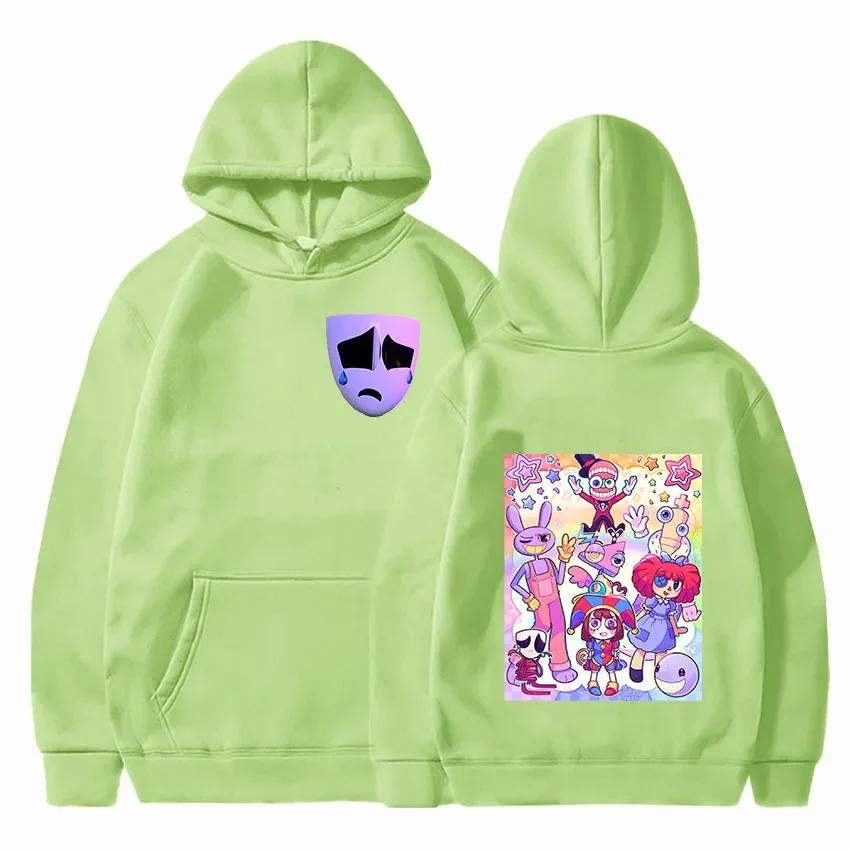 Удивительный Цифровой Цирк Толстовки Женские Харадзюку Каваи Помни Джекс Гангл Кингер Зубл Рагата Топы Унисекс Толстовки с капюшоном