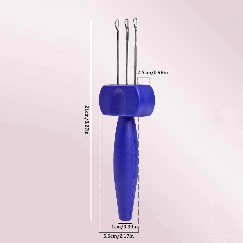 3/4 Needle Latch Hook Cord Knitting Tool Ergonomic Grip Equipment for Binding-Off or Edging On Knitting Projects Home