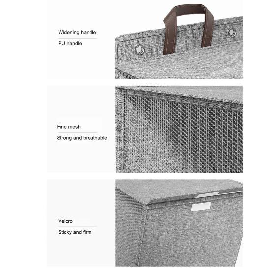 Laundry Basket Foldable Wall Hanging Durable Space-Saving Dirty Clothes Storage Basket Home Accessories