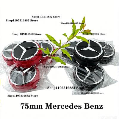 Для Mercedes Benz amg Колесные колпачки 4 шт. 75 мм Крышки ступицы для Mercedes Benz Amg logo A/B/C/E/S Класс C200L GLC GLK CLA W166 W163 W221 NL3