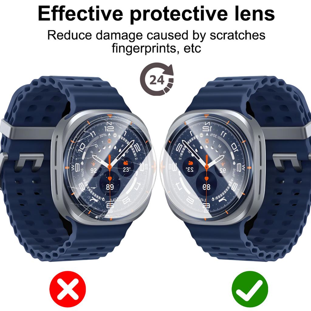 1-10PCS Tempered Glass Films for Samsung Galaxy Watch Ultra 47mm 9H Hardness Anti-Scratch Screen Protectors for Watch Ultra 2026