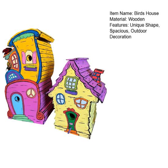 Деревянный скворечник ручной работы, уличный подвесной домик для птиц, домик для колибри, скворечник для украшения сада на открытом воздухе