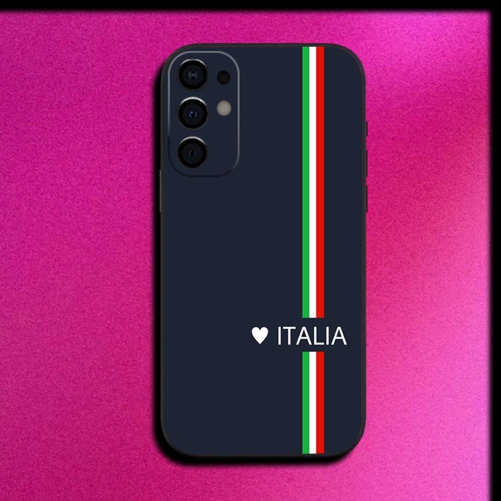 Italy Italia National Flag Phone Case For Samsung S25,S24,S21,S22,S23,S30,Ultra,S20,Plus,Fe,Lite,Note,10,9,5G Black Cover