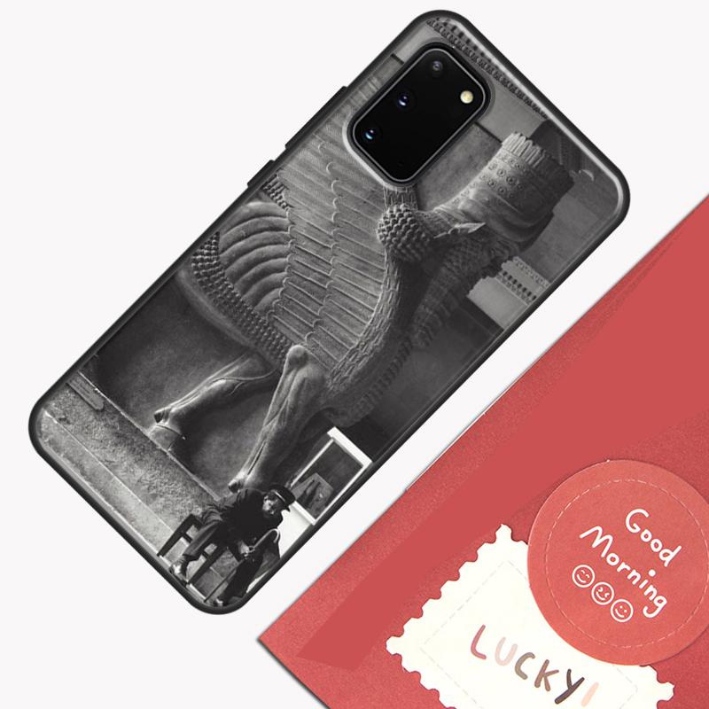 Lamassu Assyrian Winged Lion Phone Case For Samsung Galaxy S24 S26 Ultra S20 S21 S22 S23 S25 Plus S10 S25 FE Cover Shell