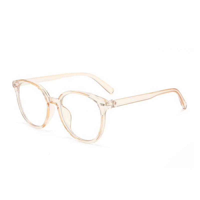 Ретро-круглая оправа анти-синие очки для мужчин и женщин, простая оправа прозрачные компьютерные защитные очки для глаз плоские