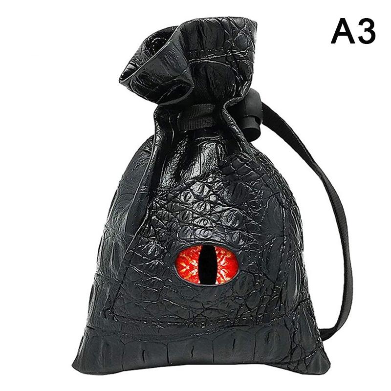 Сумка для игральных костей на шнурке из искусственной кожи Dnd Dice Pouch Tarots Oracle Cards Storage Bag Gift Coins Jewelry Accessories Dice Bag