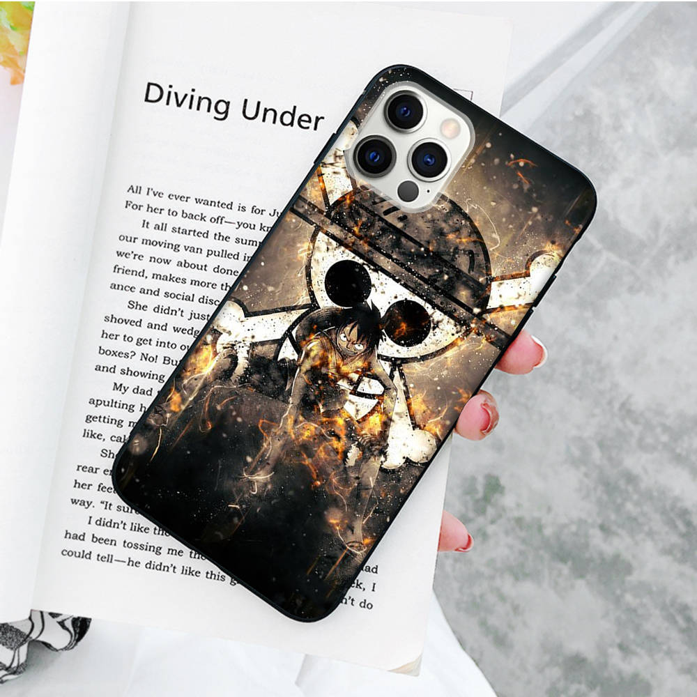 JW72 цельный черный мягкий чехол Luffy для OPPO Reno 8 6 5 4 Pro Plus Find X3 A17 A3 A31 A38 A40 A53 A54 A55 A74 A76 A78 A77 A80 A94 A95 A96 Lite