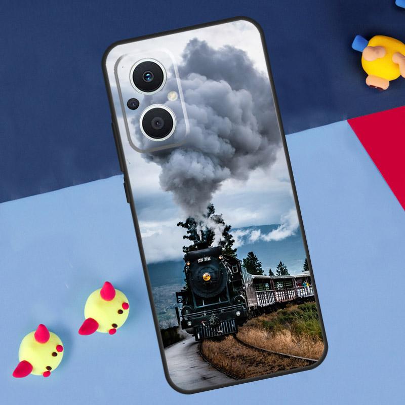 Классический паровоз Железная дорога Для OPPO Reno 14 13 12 11 10 Pro 11F 12F 13F 14F 7 8 Lite 8T OPPO Find X9 X5 X6 X8 Pro Чехол
