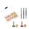 WUTA Leather Craft Rivet Set with Copper Rivets for DIY Handmade Fabric Leather Leather Rivet Punching and Craft Accessories and Belts, Crafts,