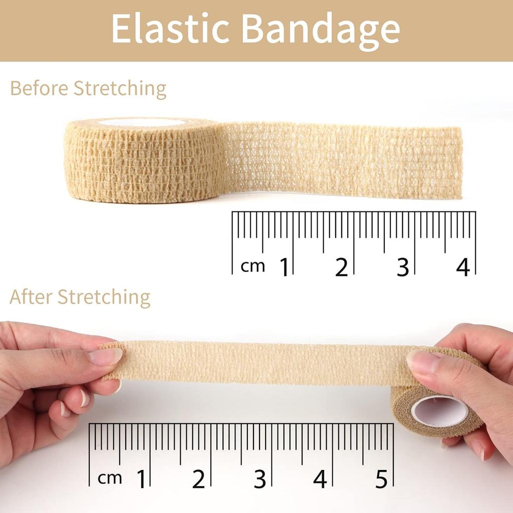 1/5/10/30/50 шт. Самоклеящийся бинт Гибкая эластичная спортивная лента для растяжений и отеков Бинт для защиты пальцев