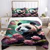 3pcs Panda, Cherry Blossom Duvet Cover Set -Includes 1 Duvet Cover and 2 Pillowcases, No Quilt Core, All-Season Home Decor  yy251111198