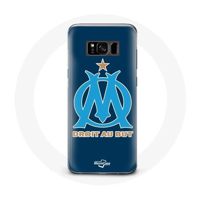 Чехол для Samsung Galaxy S8 plus Olympique de Marseille OM синий логотип
