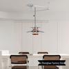 Scandinavian Swing Arm Pendant Light - Retro Walnut Design for Dining and Bar
