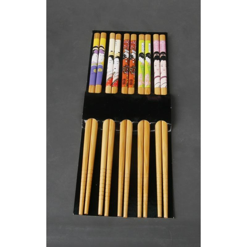 5 пар многоразовых палочек для суши, нескользящие палочки для еды, китайские палочки для еды, столовая посуда, подарочные кухонные принадлежности