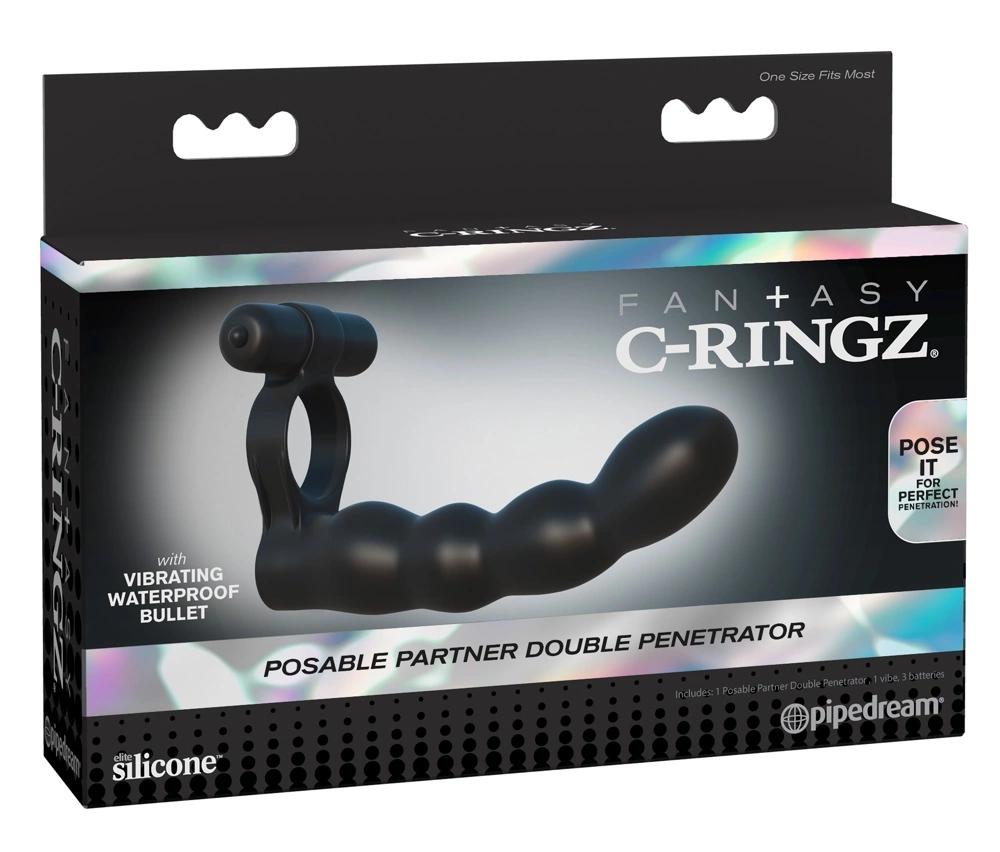 Fantasy C-Ringz - Cock Ring with Vibrobullet and Dildo