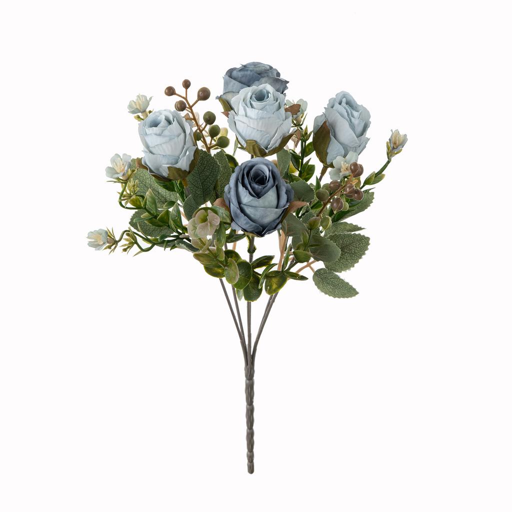1/3pc Artificial Flowers Silk Roses Wedding Bridal Bouquet Home vase Christmas Outdoor garden bonsai diy Gift box festival Decor