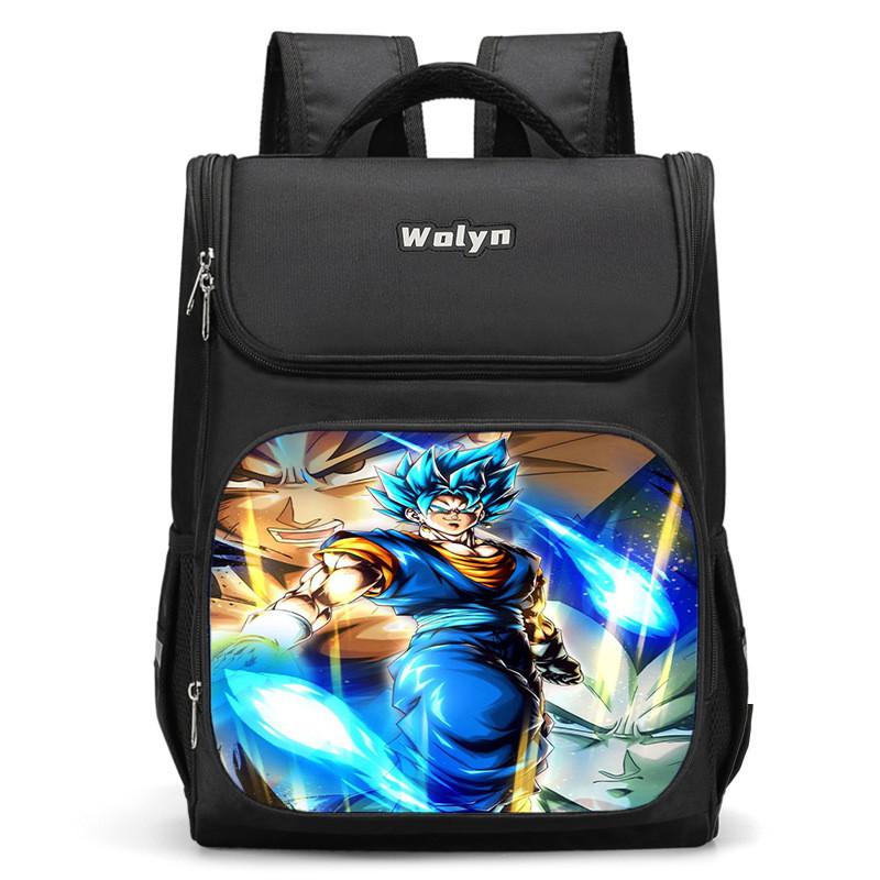 Spacious Dragon Ball Backpack For Kids Lightweight Oxford Cloth School Bag