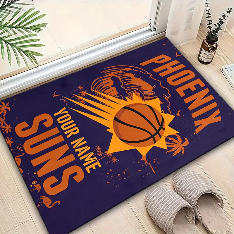 Custom Name Rug Phoenix Basketball Team Area Rug Suitable for Indoor And Outdoor,Carpets for Homes, Offices,Living Rooms,Home Decor,Christmas Gift