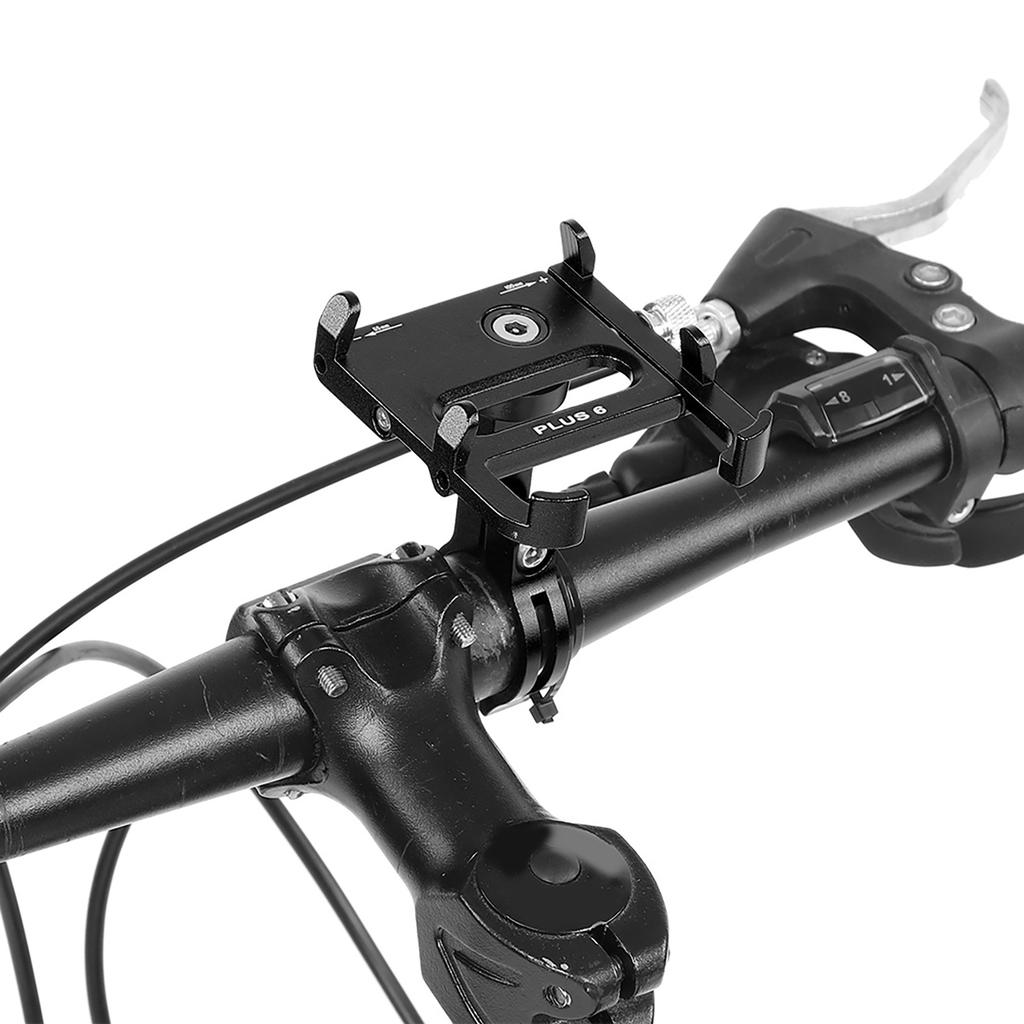 Road Bicycle Mountain Bike Mobile Phone Holder with 360 Degree Rotation Black