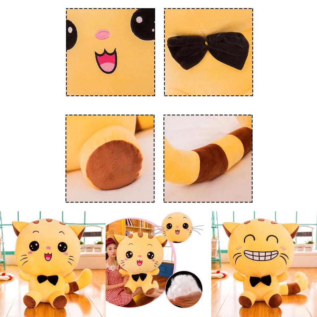 Очаровательный Кот Котенок Плюшевая Игрушка Талисман Мягкая Кукла Новогодний Подарок Декор
