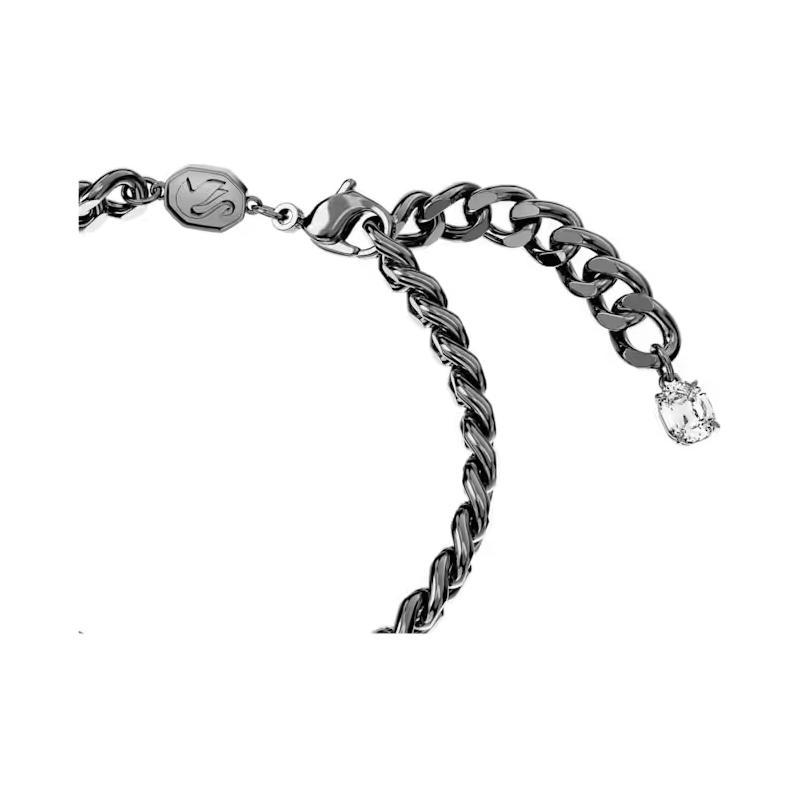 Swarovski Millenia Crystal Inlay Brass Rhodium Plated Crystal Cubic Zirconia Bracelet Women's Blue 5671250