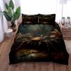 Brown Big Spider Duvet Cover Set King Queen Double Full Twin Single Size Duvet Cover Pillow Case Bed Linen Set