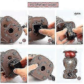 Pigeon Repeller, Anti Pigeons Scarecrow Bird Scarer Fake Owl Repeller With Reflective Eyes For Plant Protection