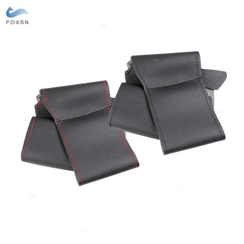 Автомобильные аксессуары, чехол на руль, кожаная отделка для Hyundai Sonata NFC Azera 2005-2010, для Kia Carens 2007 2008 2009 2010