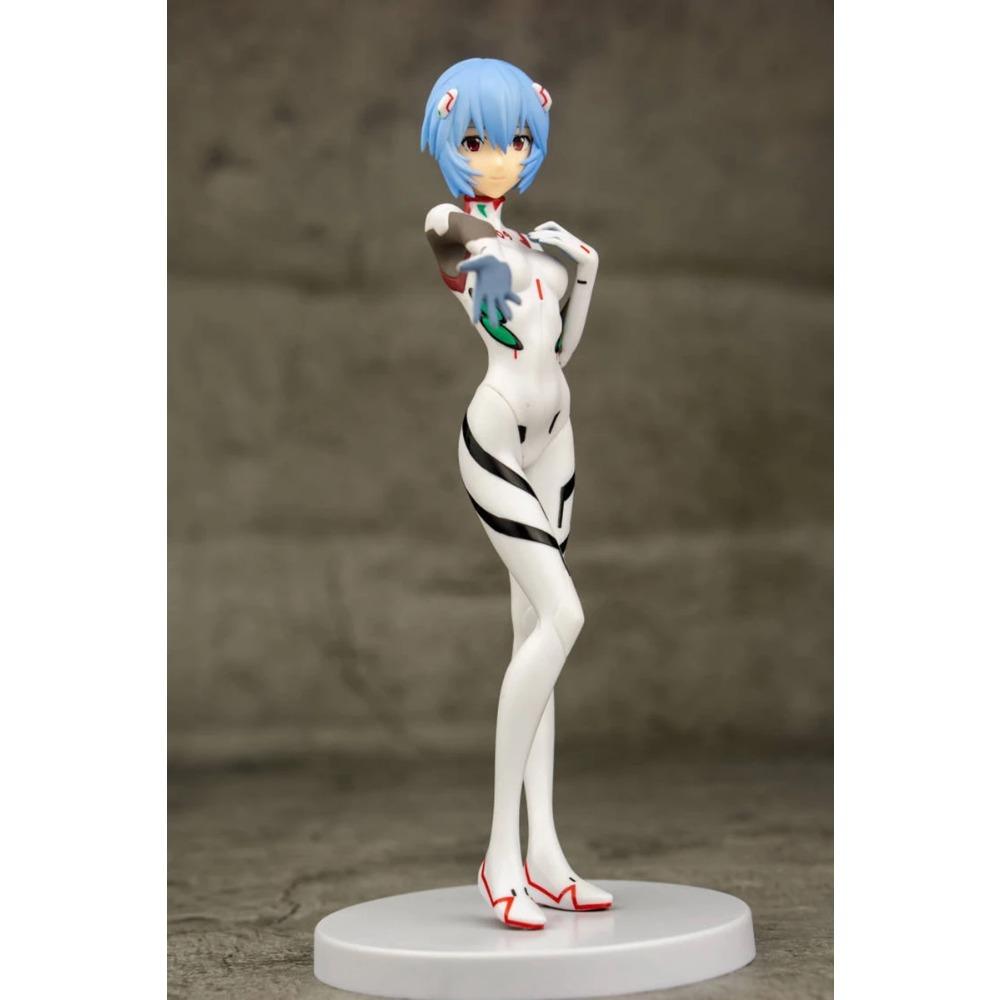 Аниме NEON GENESIS EVANGELION Аянами Рей Театральная версия Белый боевой костюм Короткие волосы Протянутая рука Модель Игрушка Фигурка