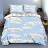 Clouds cartoon rabbits Bedding Duvet cover sets Duvet covers Pillowcases gifts (1 * Duvet Cover 2 * Pillowcases, without duvet insert)
