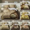 Nautical Map Bedding Set King Queen Brown Vintage Style Sea World Map Compass Duvet Cover Ocean Map Polyester Comforter Cover