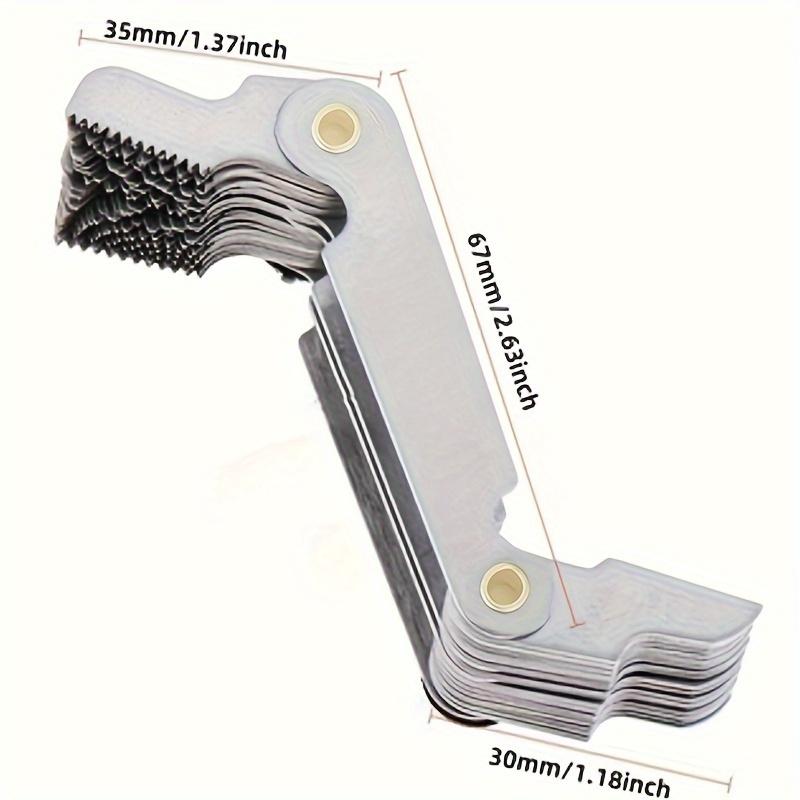 52 Метрических и дюймовых резьбовых калибра - Идеально подходят для промышленных инструментов - Железная конструкция