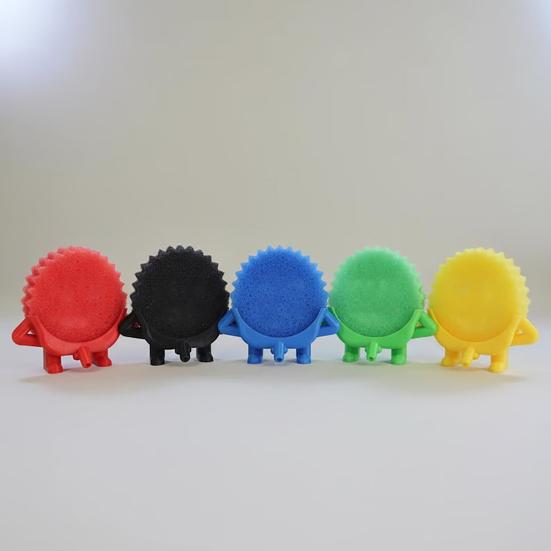 Подставка для губки, напечатанная на 3D-принтере. Милая подвесная подставка для губки с дренажным отверстием. Забавная подставка для губки на край кухонной раковины.