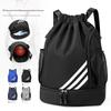 Unisex Fitness Gym Bag Drawstring Sports Backpack for Basketball Soccer Football Outdoor Training Storage Bag