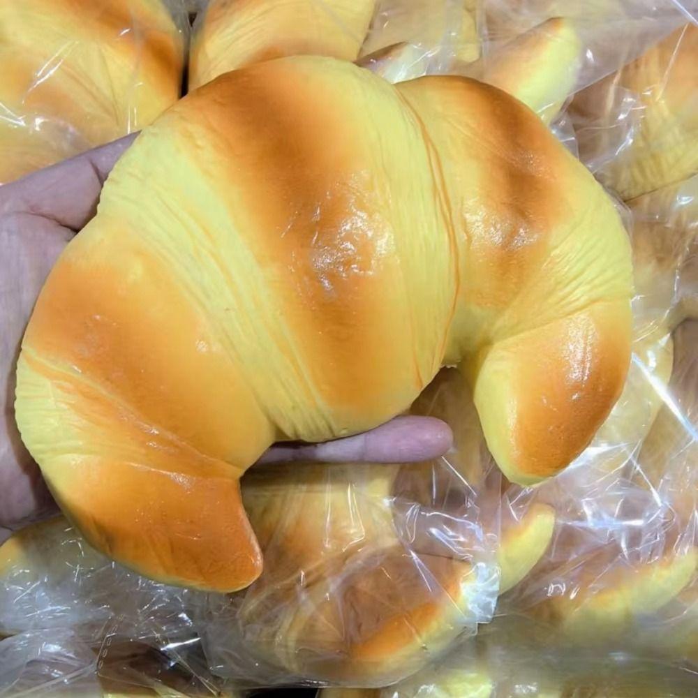 Slow Rising Bread Squishy Toy Hand Relaxing Sensory Fidget Cake Squishy Croissant Children Gift