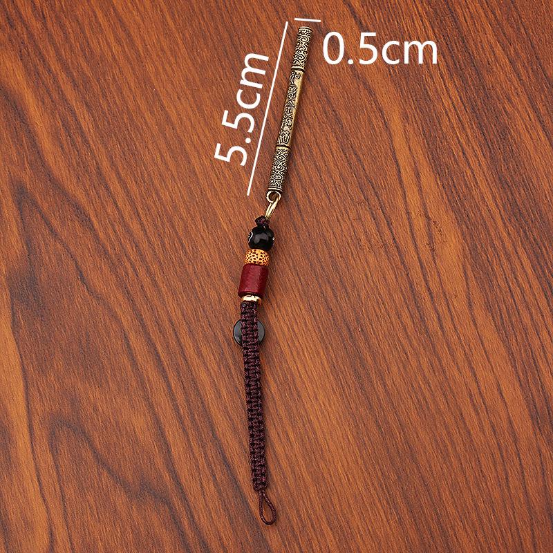 Black Myth Wukong Посох Руйи Латунный Брелок и Подвеска для Сумки