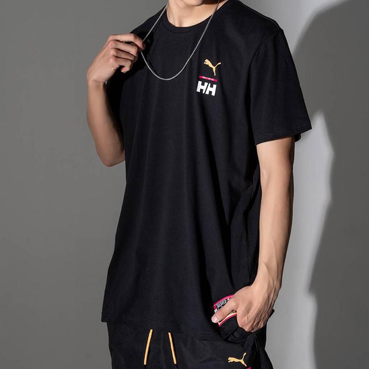 Puma Мужская футболка с коротким рукавом, коллаборация X Helly Hansen, топ, черный 597147-01