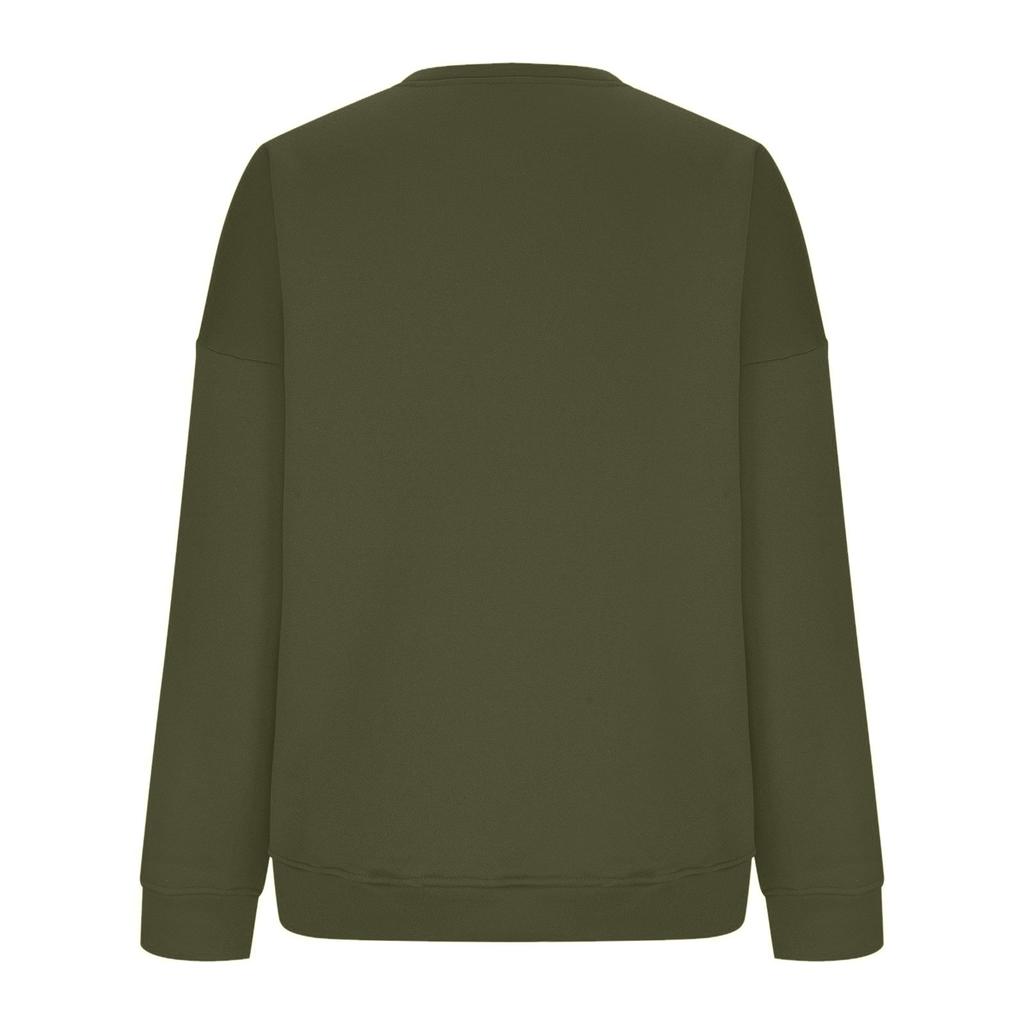 Женские зимние топы, женская толстовка с длинным рукавом, повседневная, с круглым вырезом, свободный крой, флисовые топы Pollover