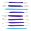 9 Pcs Clay Carving Tools, Double Head Plastic Sculpting Tools for Pottery Modeling, with Irregular Shaped Edges for   Crafts and School Projects