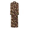 Womens/Ladies Black Floral Shirt Dress