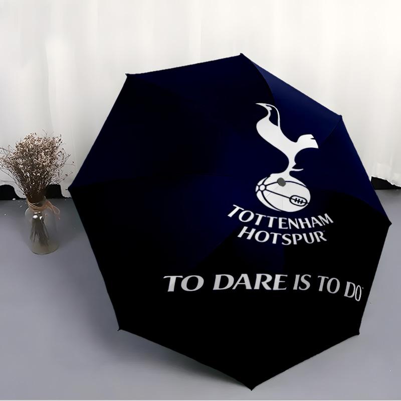 1pc T-Tottenham Hotspur Umbrella, Sun Protection, And UV Shielding. It Has Eight Sturdy Ribs for Outdoor Use And Perfect As a Holiday Gift