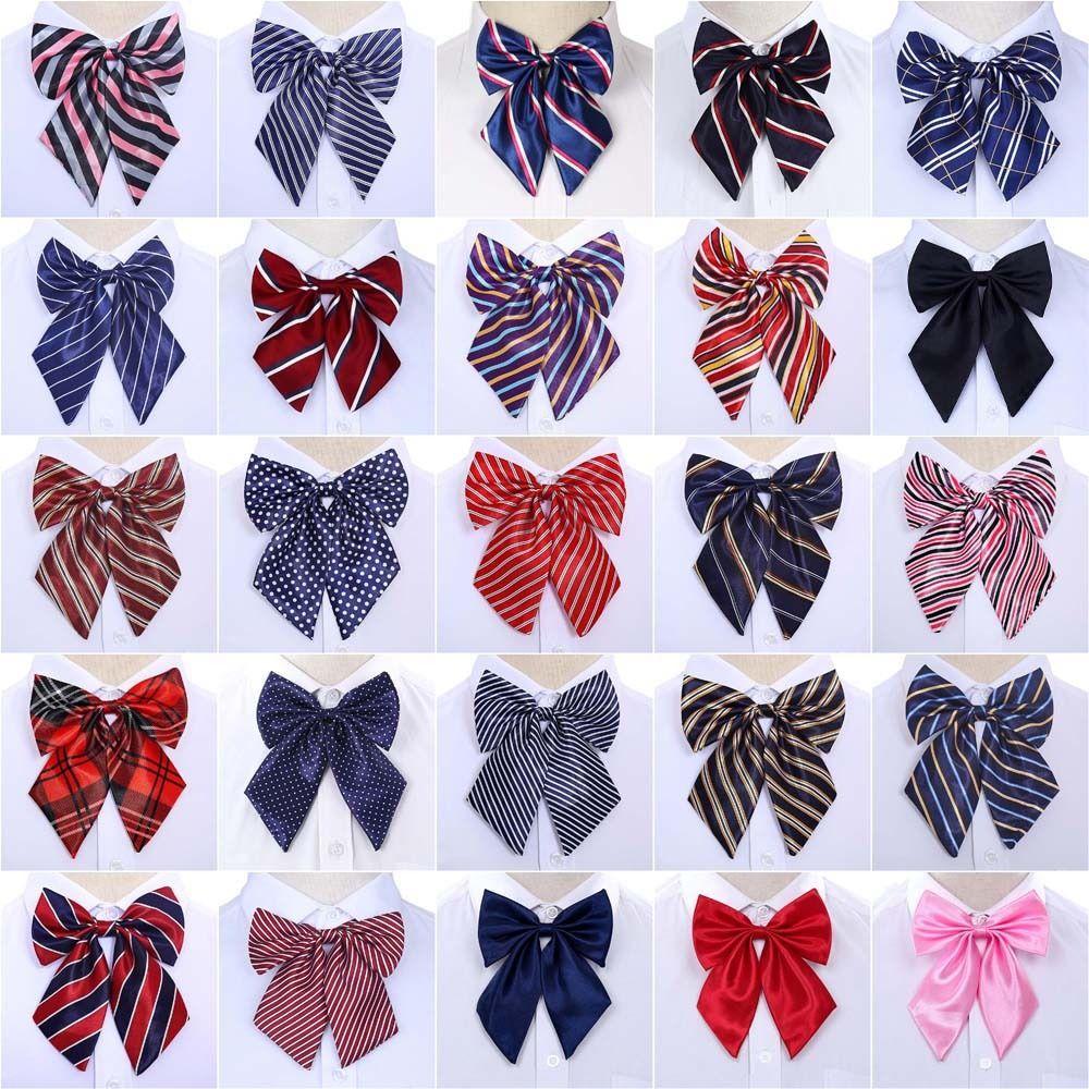 Корейский стиль стюардесса авиакомпании галстук в горошек JK униформа галстуки-бабочки галстуки с бантом дамы/девочки