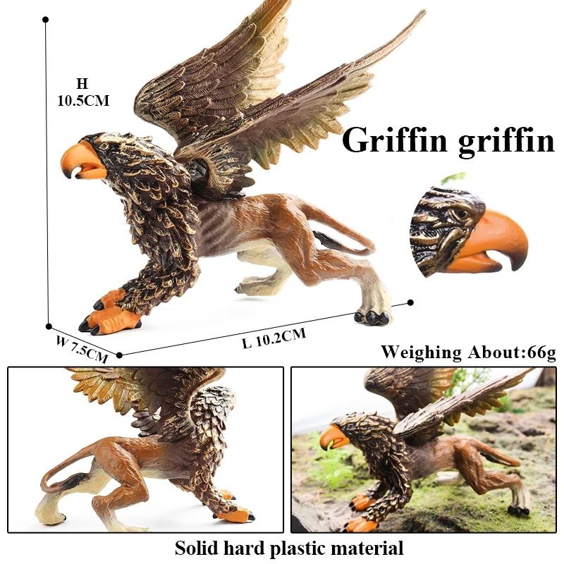 Oenux Original Savage Dinosaurs Myth Dragon Animals Model Fire Bull Octopus Monster Crab Action Figures Kids Collection Toy Gift