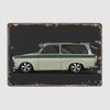 VW GT2 53B MK1 BBS MK3 Трабант 601 Классический автомобиль Настенный арт Постер Металл В помещении Домашний декор С жестью Декор Украшение комнаты
