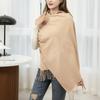 Cashmere Scarf for Women Autumn and Winter Solid Color Tassel Warm Large Shawl Men's Scarf Imitation Cashmere Winter Scarf
