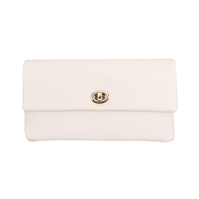 Стильные женские кошельки, длинные кошельки из ПУ кожи с застежкой, портативная сумка для денег, однотонный, простой, многофункциональный держатель для монет, модный женский кошелек