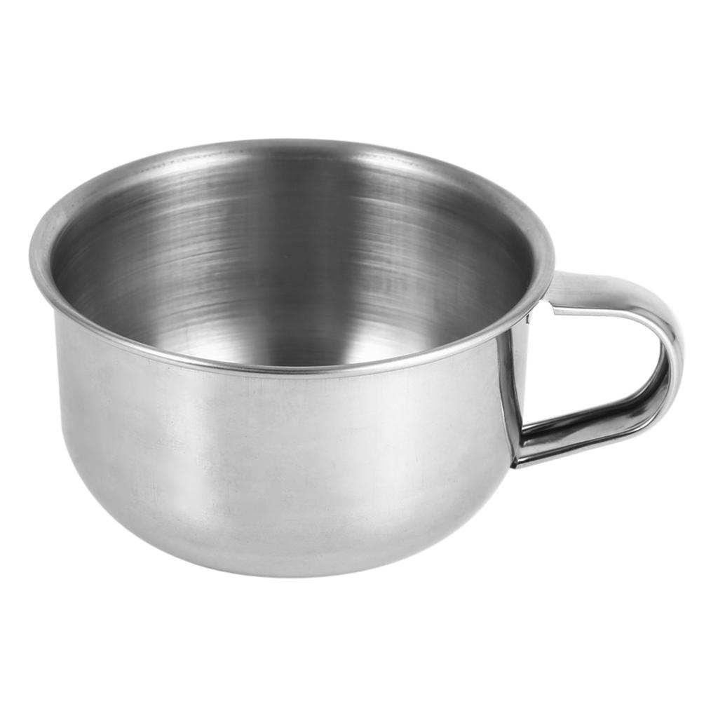 New Stainless Steel Metal Shaving Soap Mug Bowl Cup Shaver Razor Cleansing Foam Tool For Man